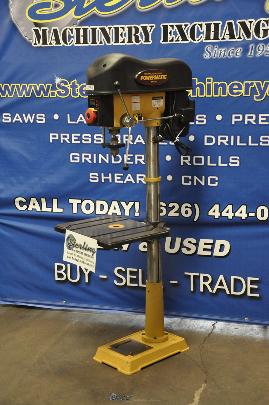 Used Powermatic Variable Speed Floor Drill Press Sterling Machinery