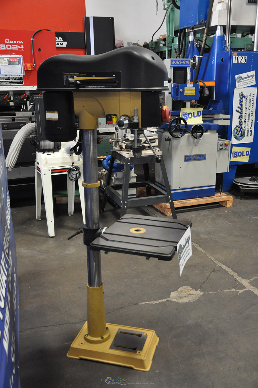 For Sale 18" Used Powermatic Variable Speed Floor Drill Press, Mdl