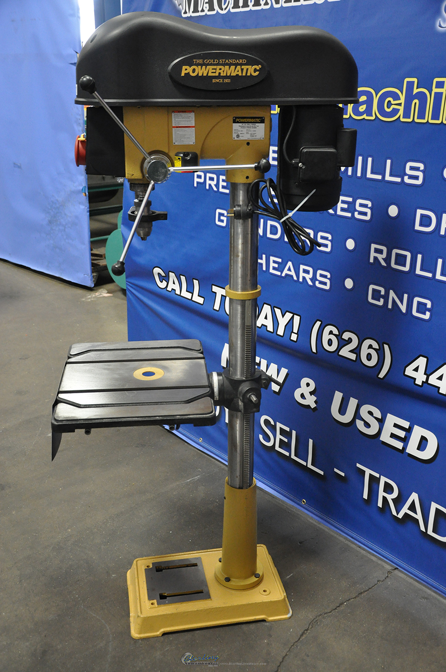 For Sale 18" Used Powermatic Variable Speed Floor Drill Press, Mdl