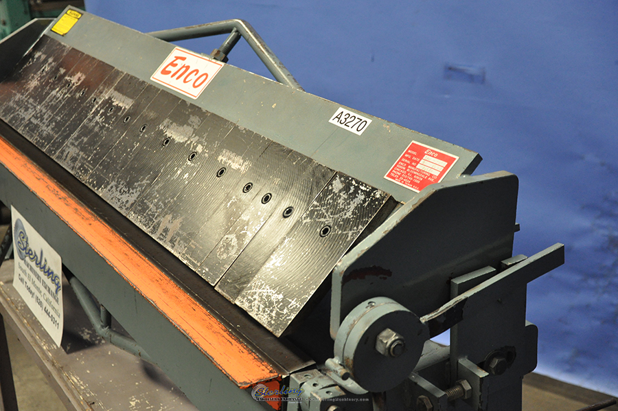Used Enco Box and Pan Finger Brake Sterling Machinery