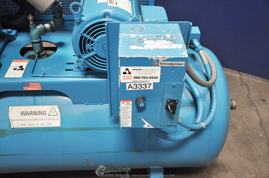 Used Quincy Northwest Horizontal Air Compressor With Tank Sterling