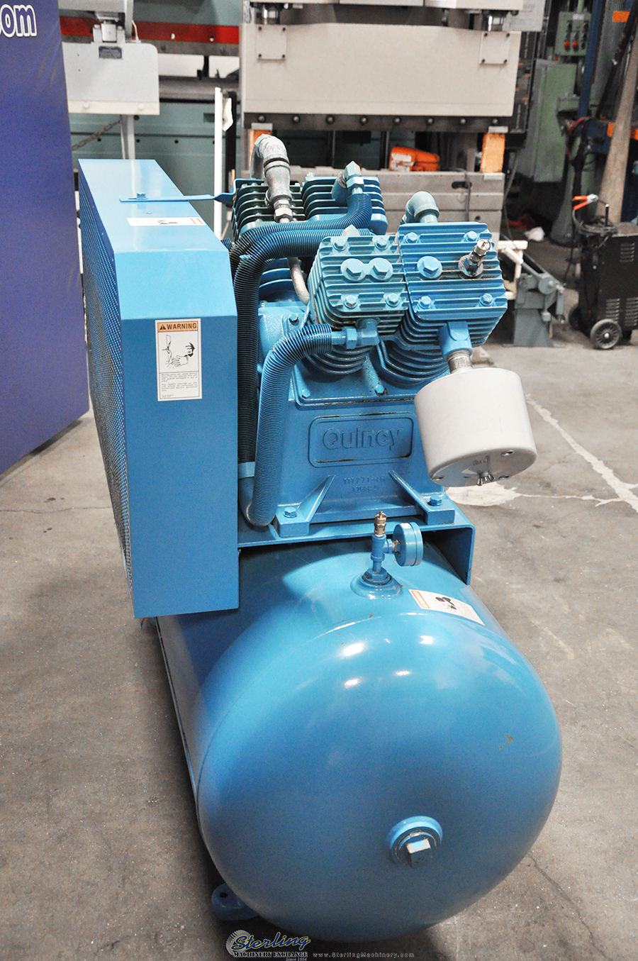 Used Quincy Northwest Horizontal Air Compressor With Tank Sterling