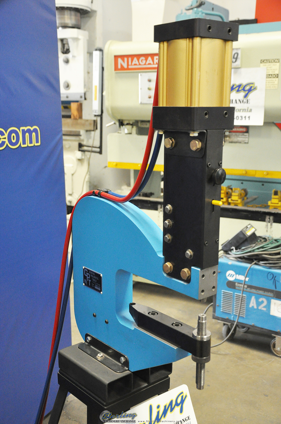 Used General Pneumatic Riveter and Insertion Press Hardware Inserting