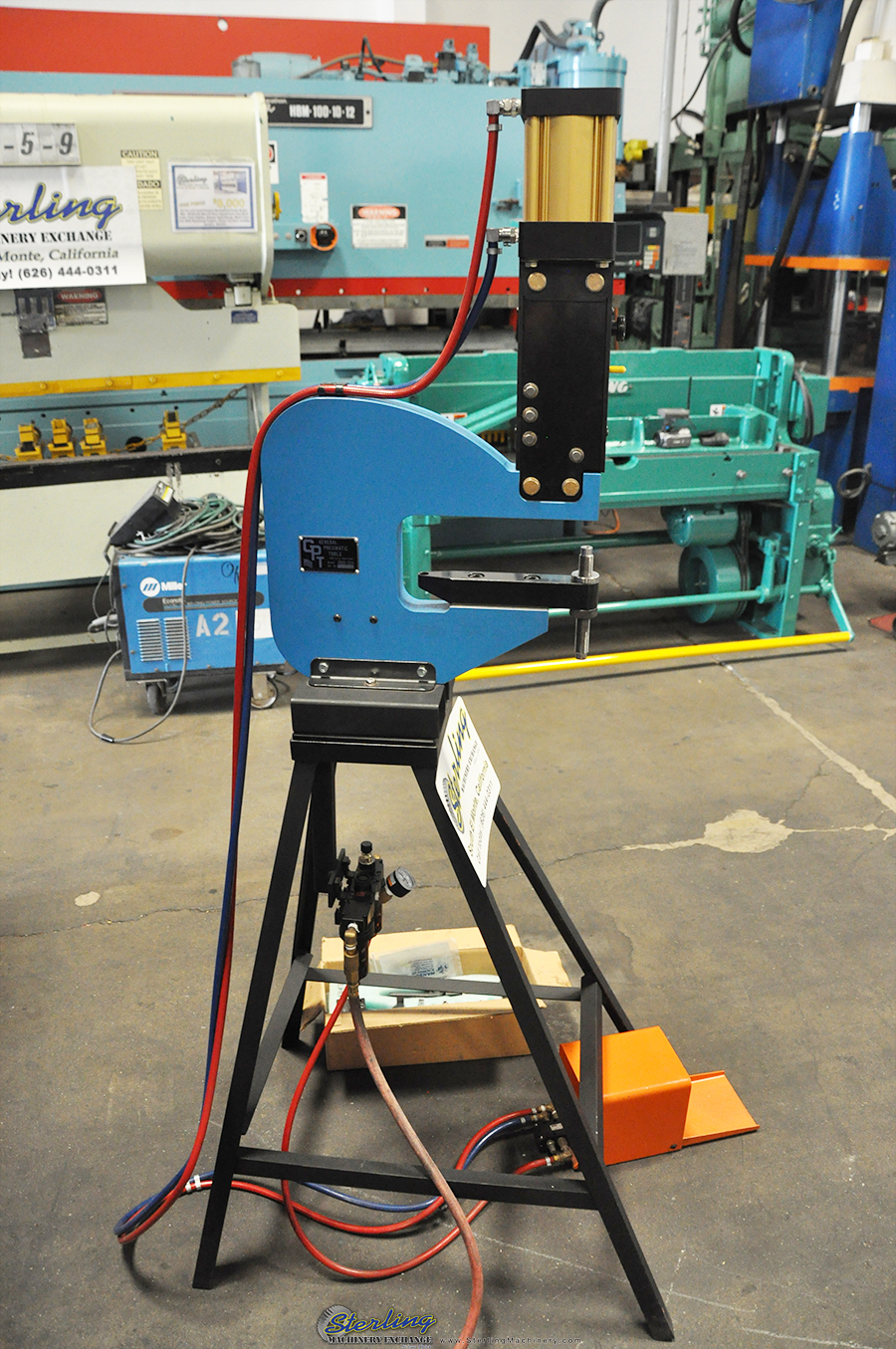 Used General Pneumatic Riveter and Insertion Press Hardware Inserting