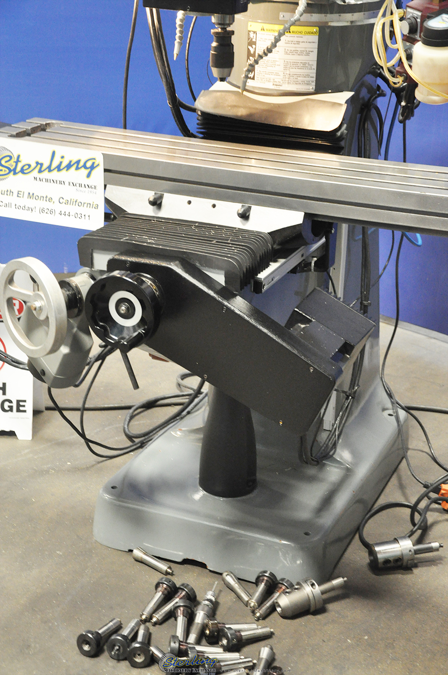 For Sale 9" x 49" Used Bridgeport By Hardinge 3 Axis CNC Vertical