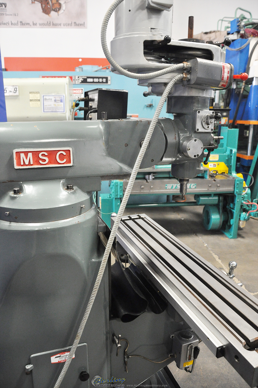 For Sale 9" x 49" Used MSC Vertical Milling Machine, Mdl. Series 1