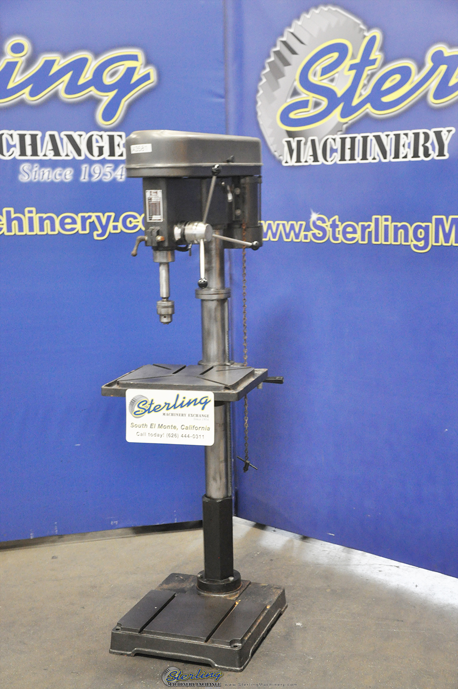 For Sale 22" Used CTT Tool Drill Press, Mdl. CTT22, Drill Chuck, 