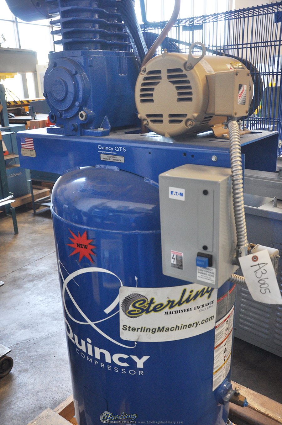 Brand New Quincy Reciprocating VERTICAL Air Compressor Air