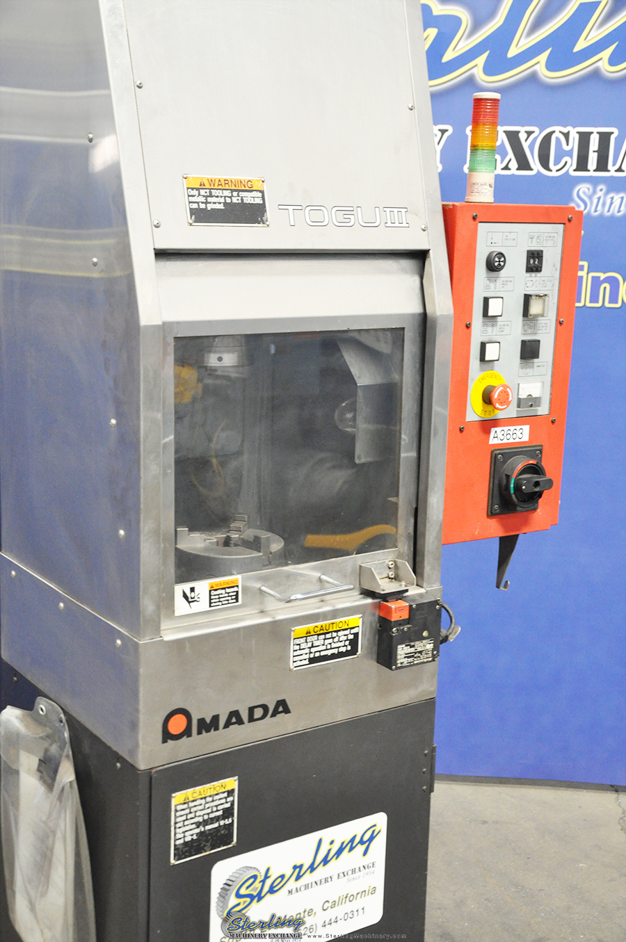 Used Amada Togu III Automatic Punch & Die Grinder Sterling Machinery