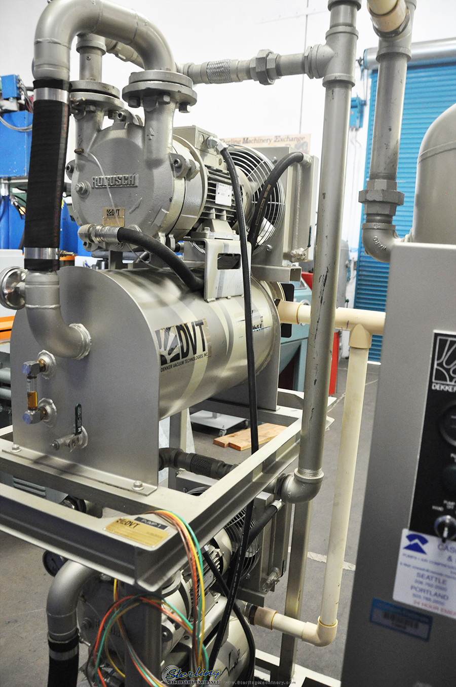 For Sale Used Dekker Vacuum Technologies Dual Liquid Ring Vacuum Pump