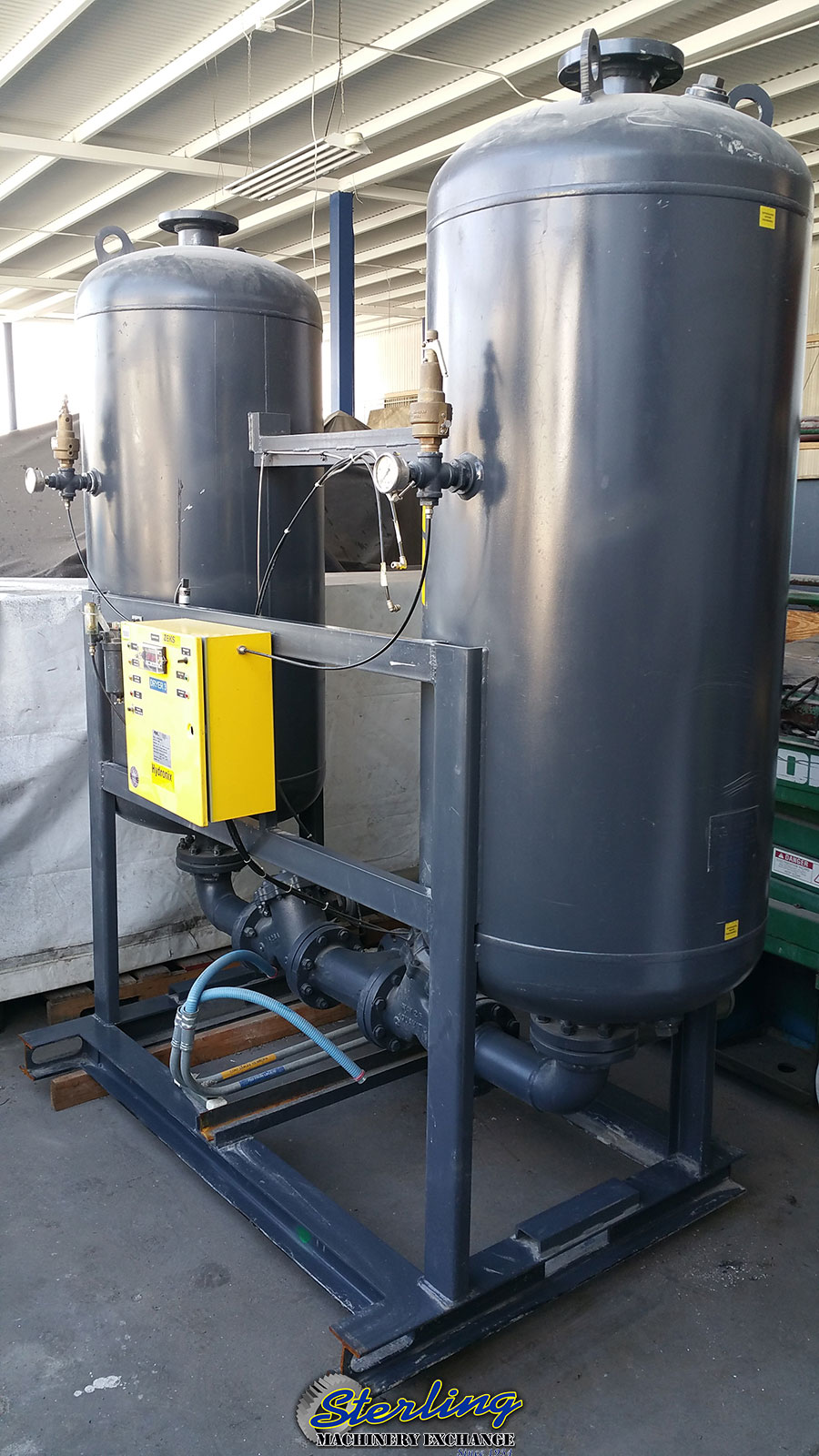Used Zeks Hydronix Heatless Purge Desiccant Air Dryer Air Compressors