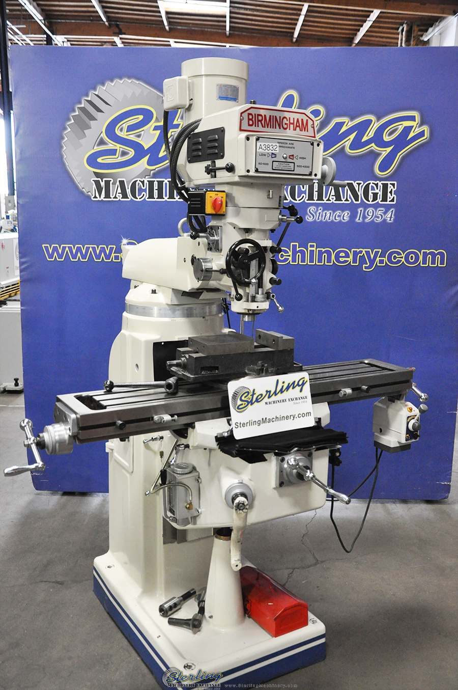 Used Birmingham (VARIABLE SPEED) Vertical Milling Machine INCLUDES