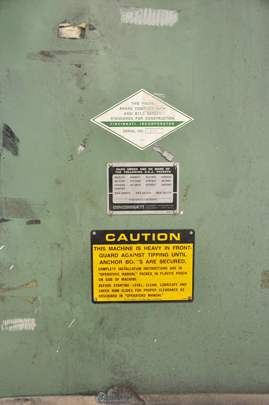 Used-Cincinnati, Inc-Used Cincinnati CNC Hydraulic Press Brake-175 CBIIX10'-A3857-020