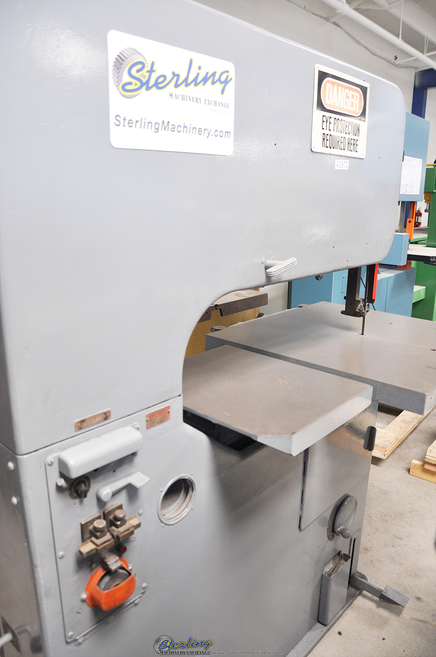 For Sale 36'' Used DoALL Vertical Deep Throat Bandsaw, Mdl. V36