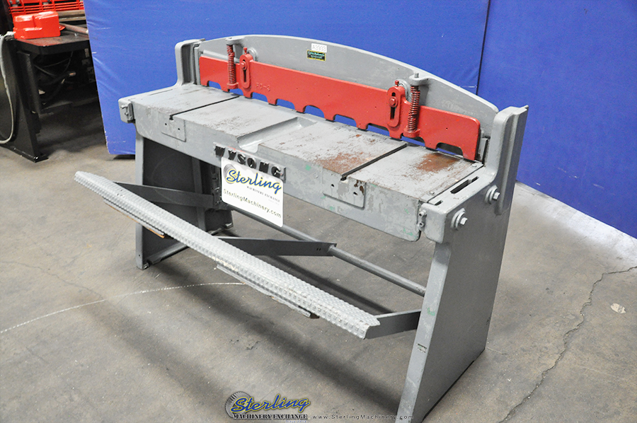 For Sale 16 Ga. x 4' Used Wysong Foot Shear (Stomp Shear), Mdl. 1652