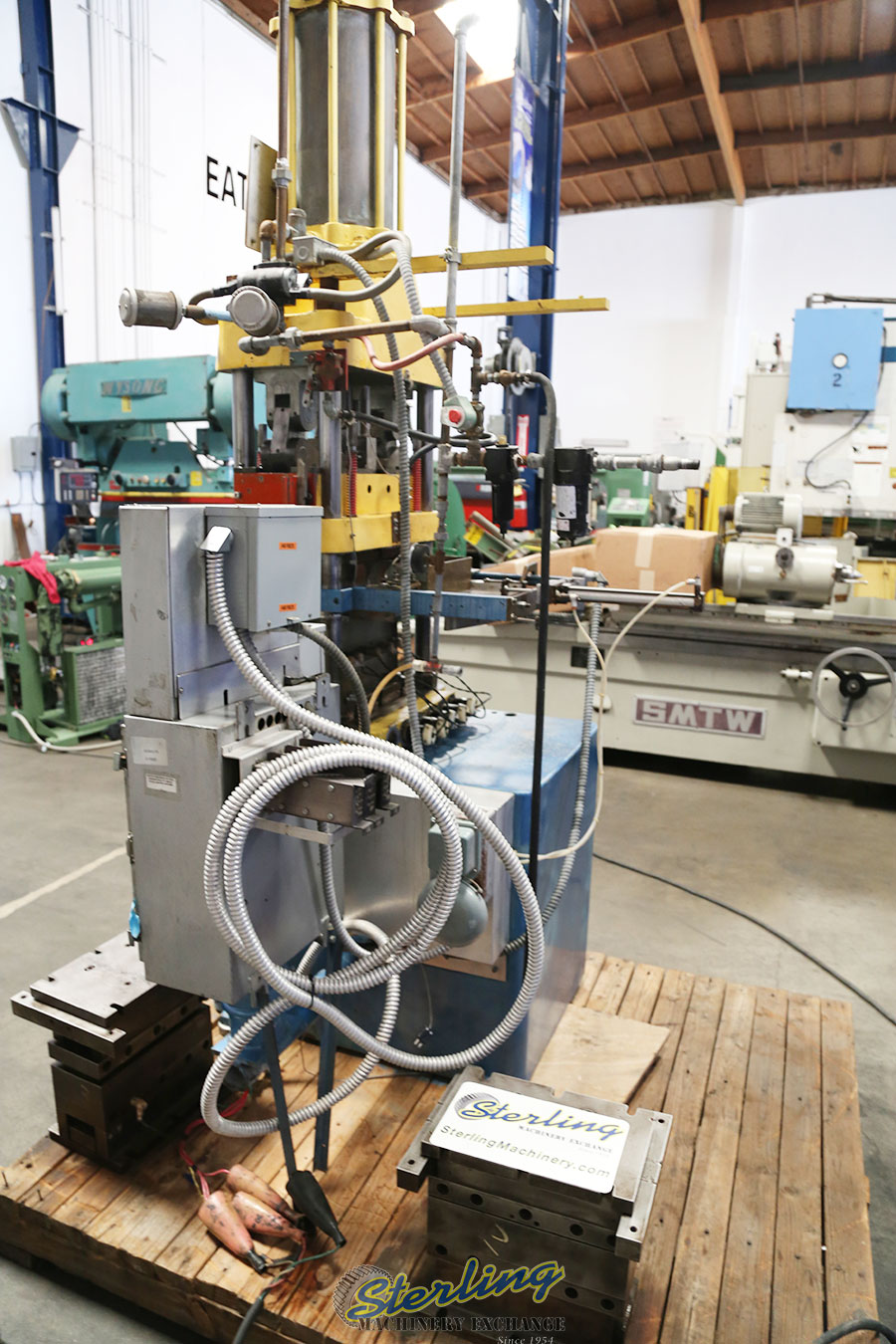 Used Custom 4 Post Heated Laminating Press Laminating, Heated Platen