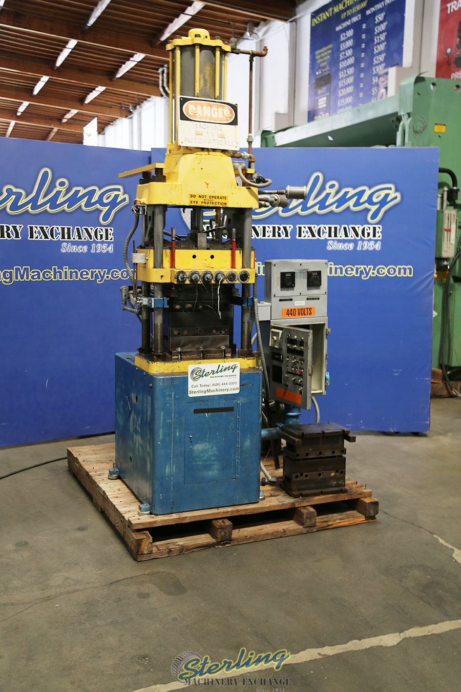 Used Custom 4 Post Heated Laminating Press Laminating, Heated Platen