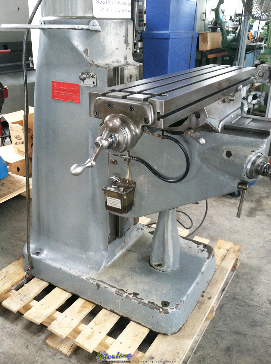 For Sale 9" x 42" Used Bridgeport (Step Pulley Type) Vertical Mill