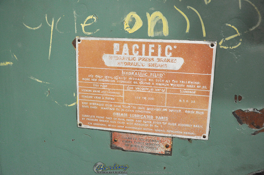 Used-Pacific-Used Pacific Heavy Duty Hydraulic Press Brake-300-14-A4348-04