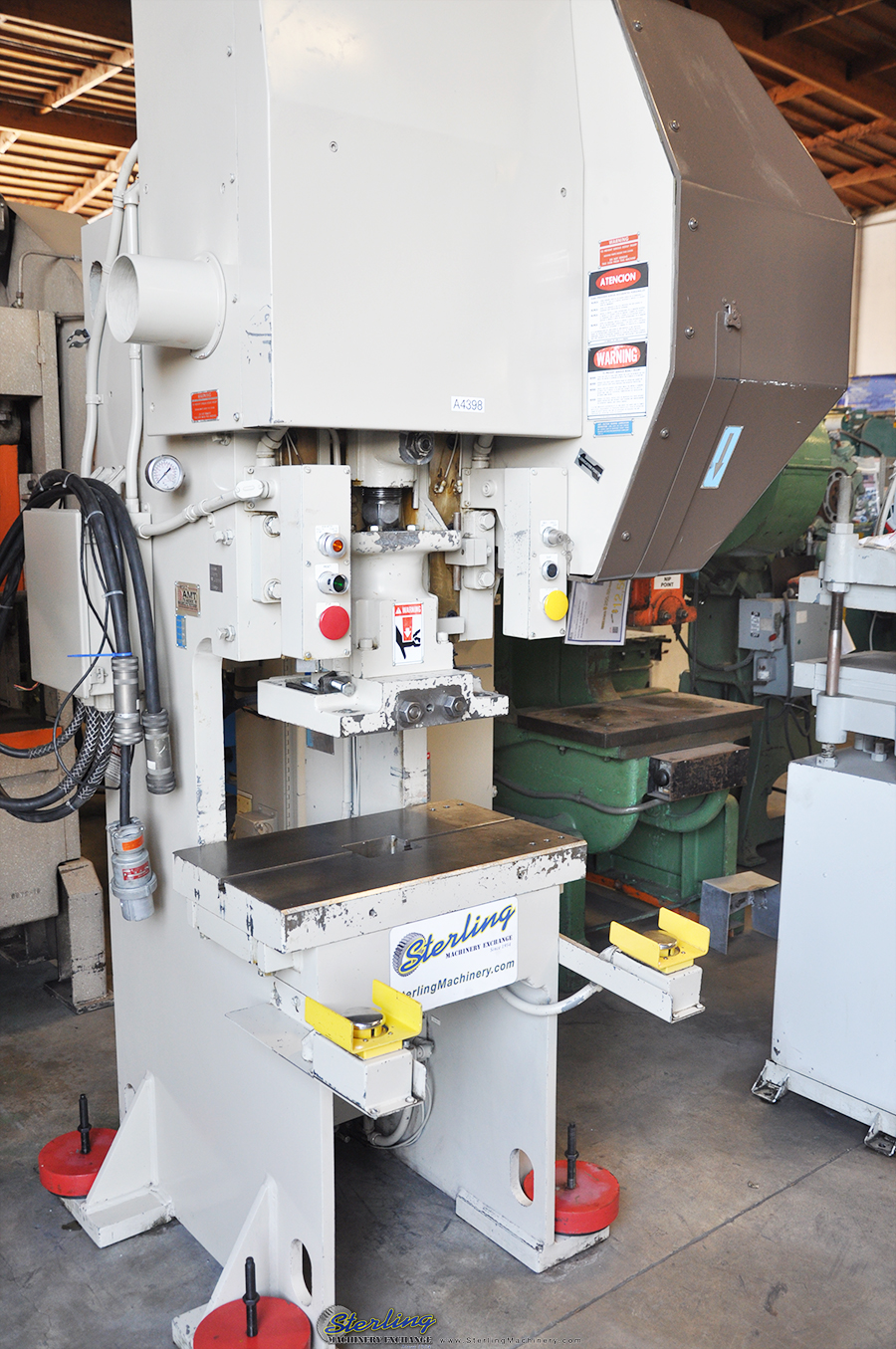 For Sale 35 Ton x 3" Used Bliss Punch Press, Mdl. C35, Air Clutch