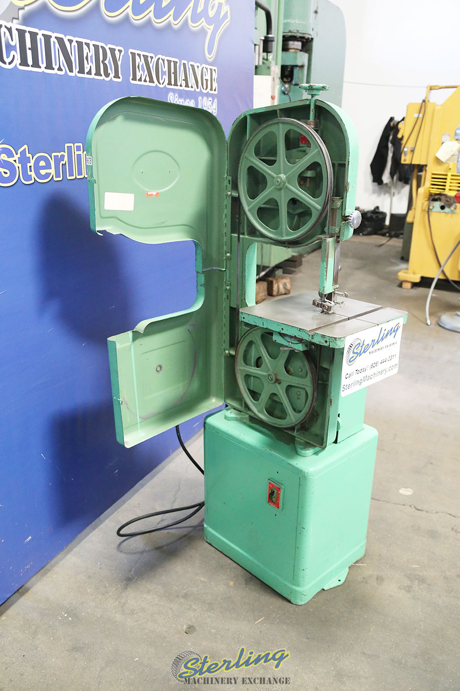 For Sale 14" Used Powermatic Metal Cutting Vertical Bandsaw, Mdl. 143