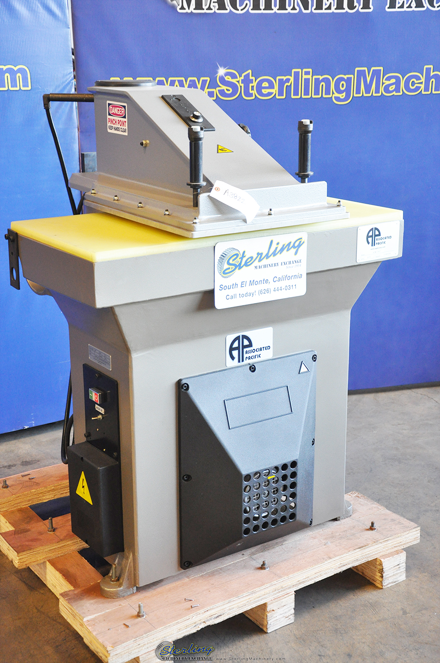 For Sale 27 Ton Brand New APMC Swing Head Hydraulic Clicker Press, Mdl
