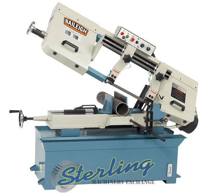 Brand New Baileigh Horizontal Metal Cutting Band Saw with Mitering (Swivel) Vise Horizontal