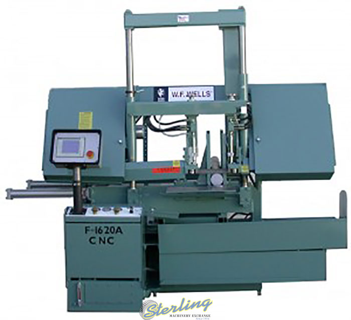 New-W.F. Wells-Brand New W.F. Wells CNC Fully Automatic Horizontal Twin Post Band Saw-F-1620A-CNC-SMF1620ACNC-02