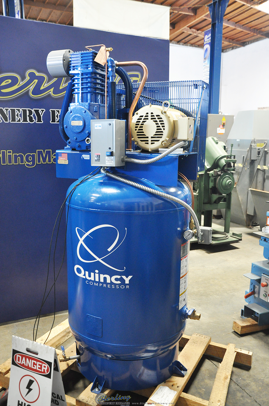 Brand New Quincy Simplex Reciprocating VERTICAL Air Compressor Sterling