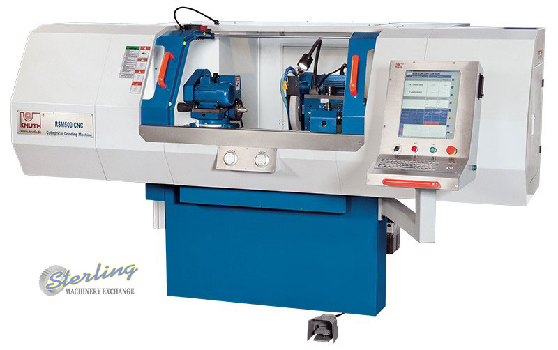 For Sale 8" x 20" Brand New Knuth CNC Cylindrical Grinder, Mdl. RSM 500B CNC, Fagor 8055i FL