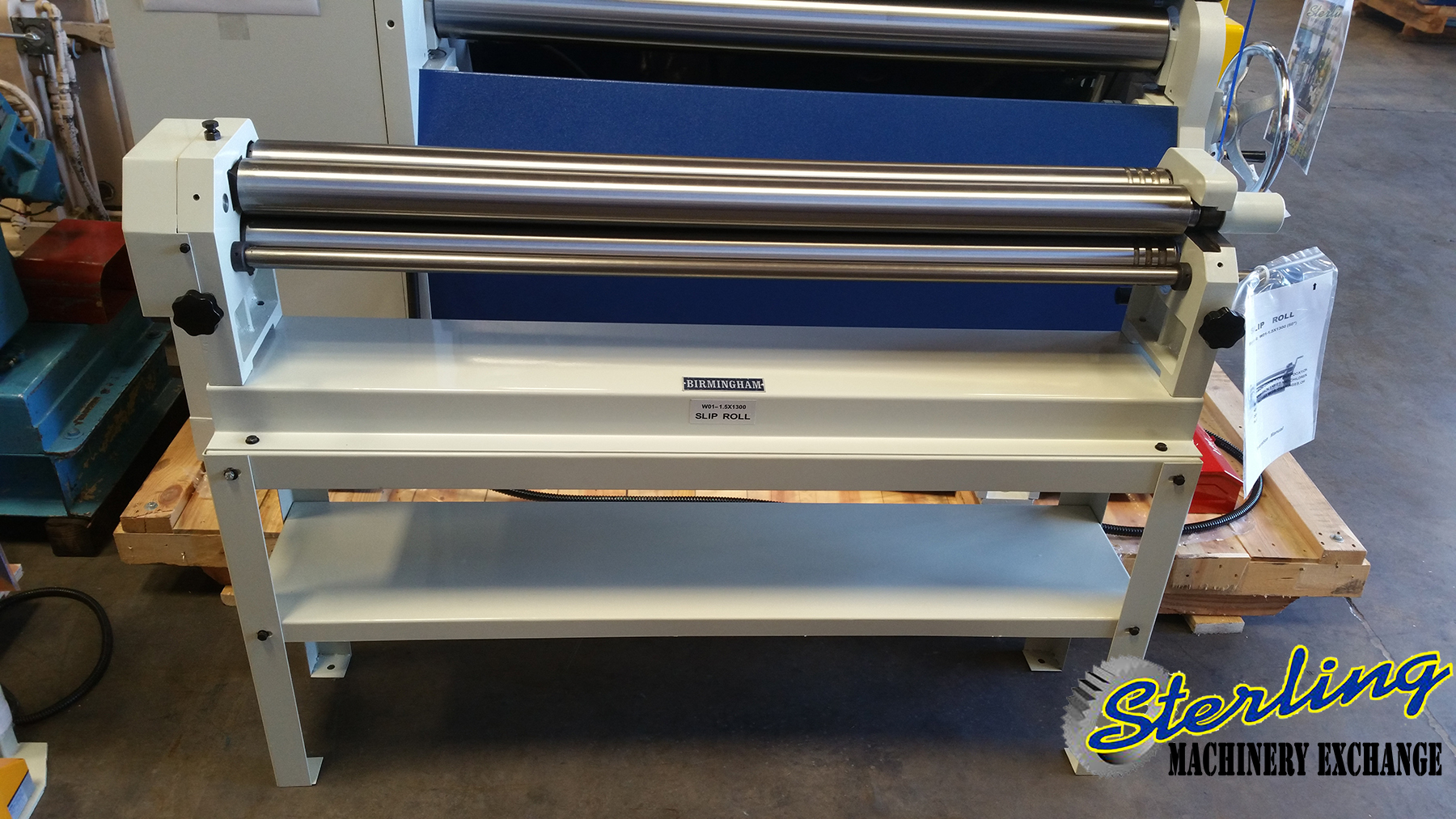 For Sale 16 Ga. x 4' Brand New Birmingham Manual Slip Roll, Mdl. X