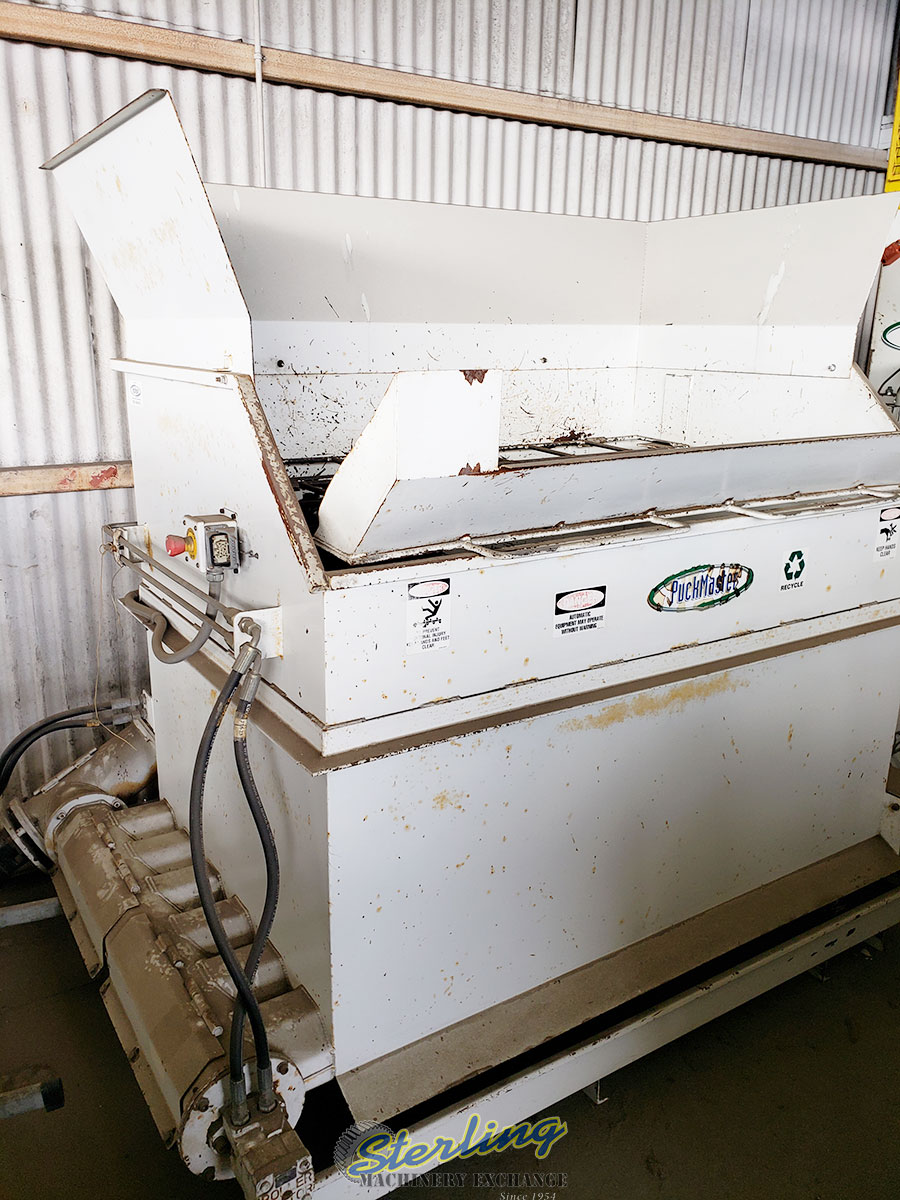 For Sale 41/2" x 11/2" Used Puckmaster Metal Chip Briquetting System