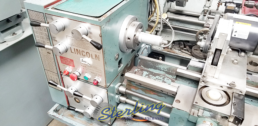 Used-LINCOLN-Used Lincoln Gap Bed Engine Lathe With O.D. Grinding Attachment-RL25-A4184-02