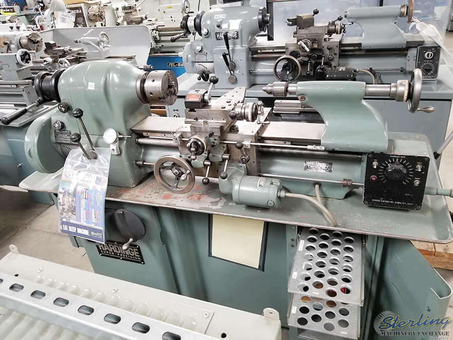 used hardinge precision tool room lathe with inch