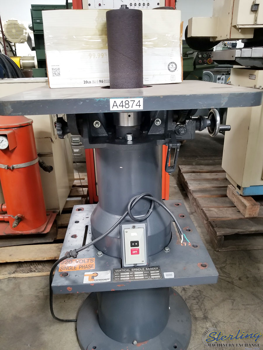 For Sale 11/2" Used Transpower Oscillating Spindle Sander, Mdl. OVS