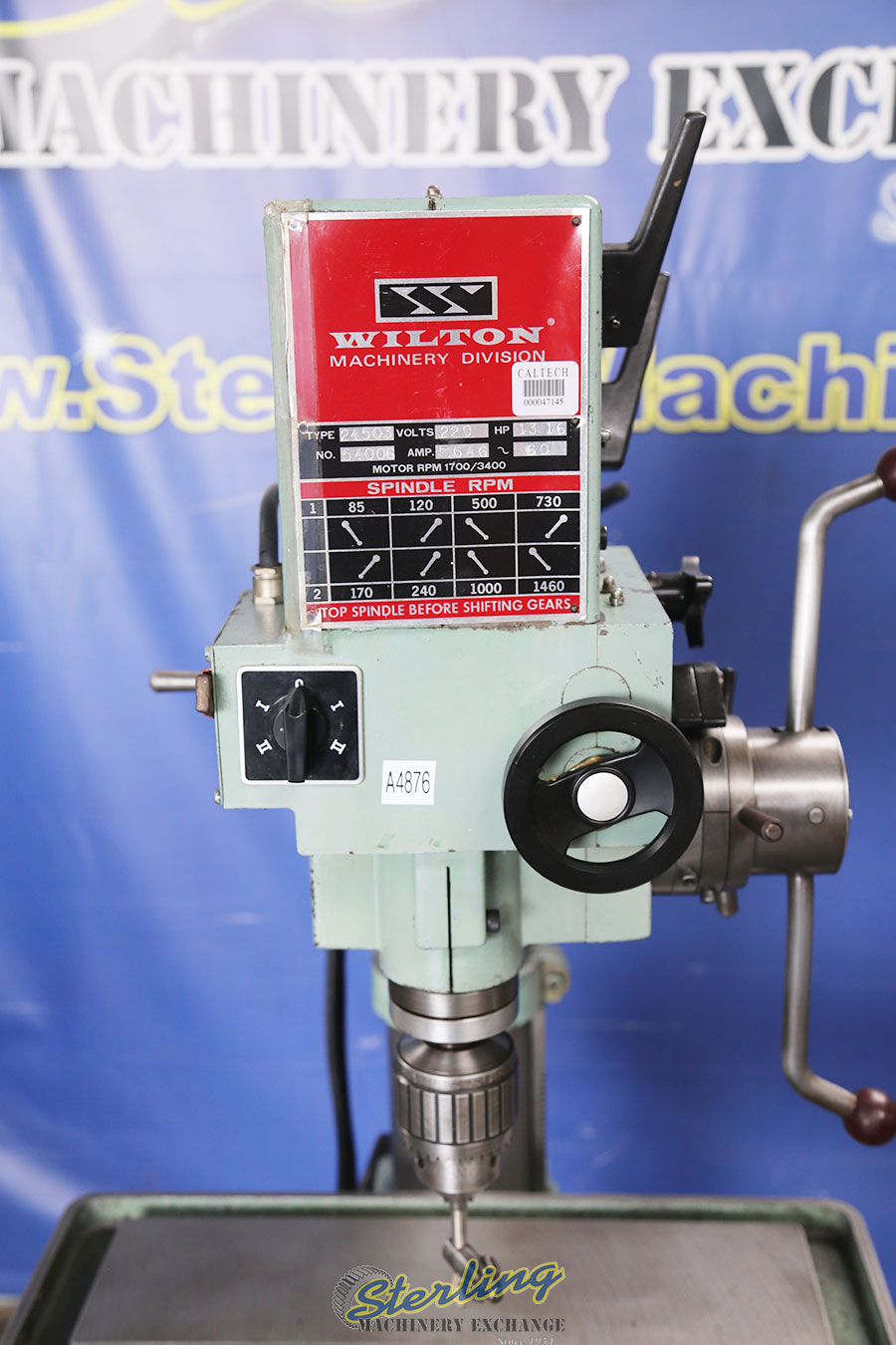 For Sale 25" Used Wilton Geared Head Power Feed Drill Press, Mdl