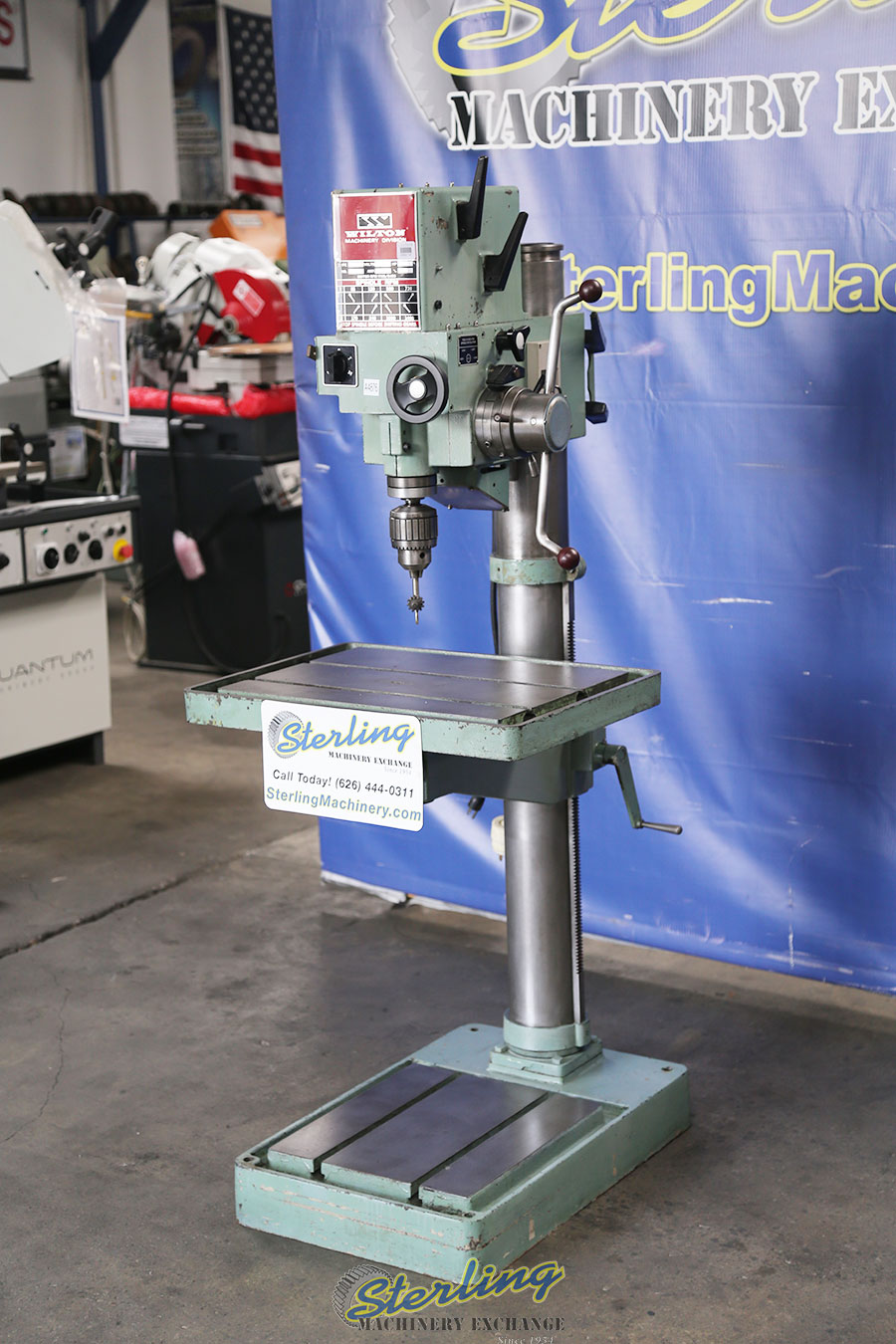 For Sale 25" Used Wilton Geared Head Power Feed Drill Press, Mdl