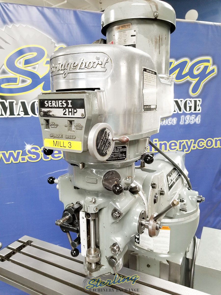 For Sale 9" x 48" Used Bridgeport (Variable Speed) Vertical Milling