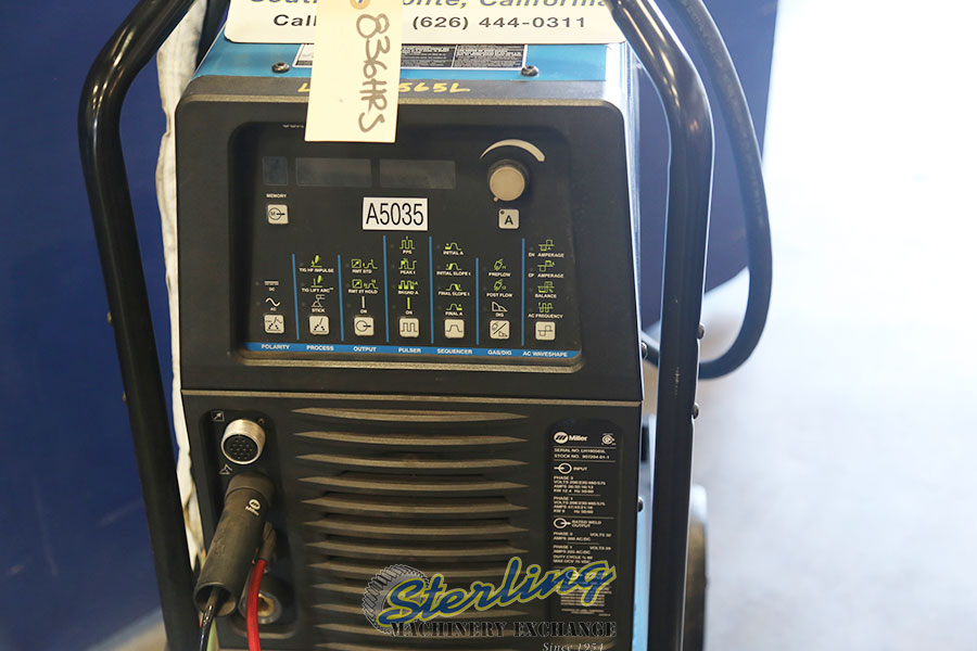 USED MILLER AC/DC TIG & STICK WATER COOLED WELDER Sterling Machinery