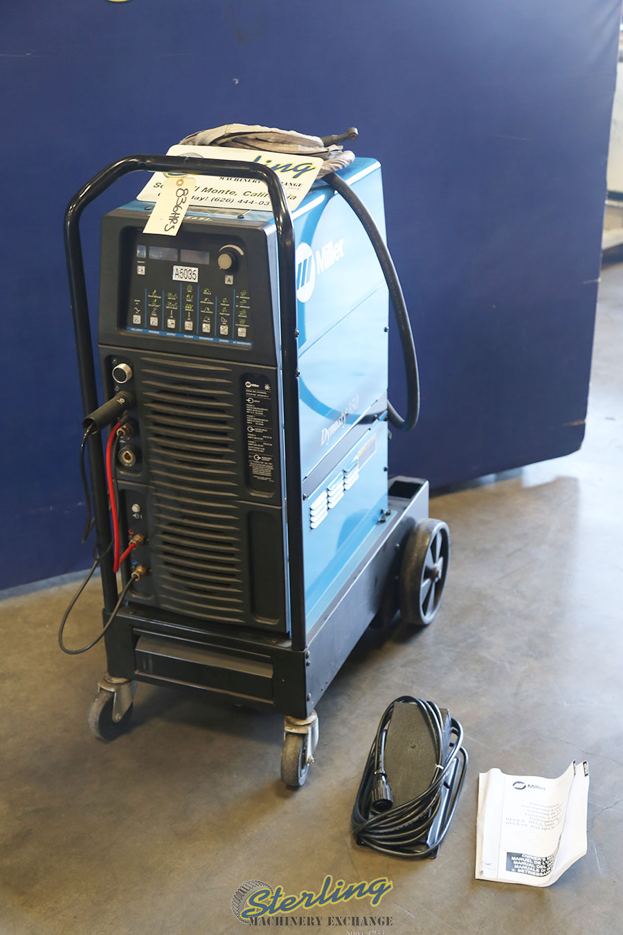 USED MILLER AC/DC TIG & STICK WATER COOLED WELDER Sterling Machinery