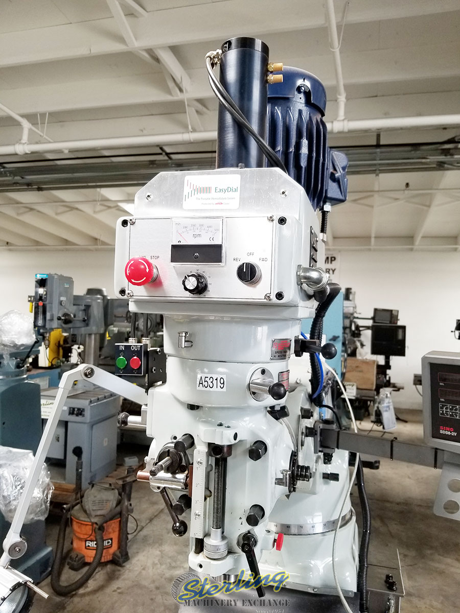 For Sale 12" x 54" USED ACRA VERTICAL MILLING MACHINE (AC INVERTER