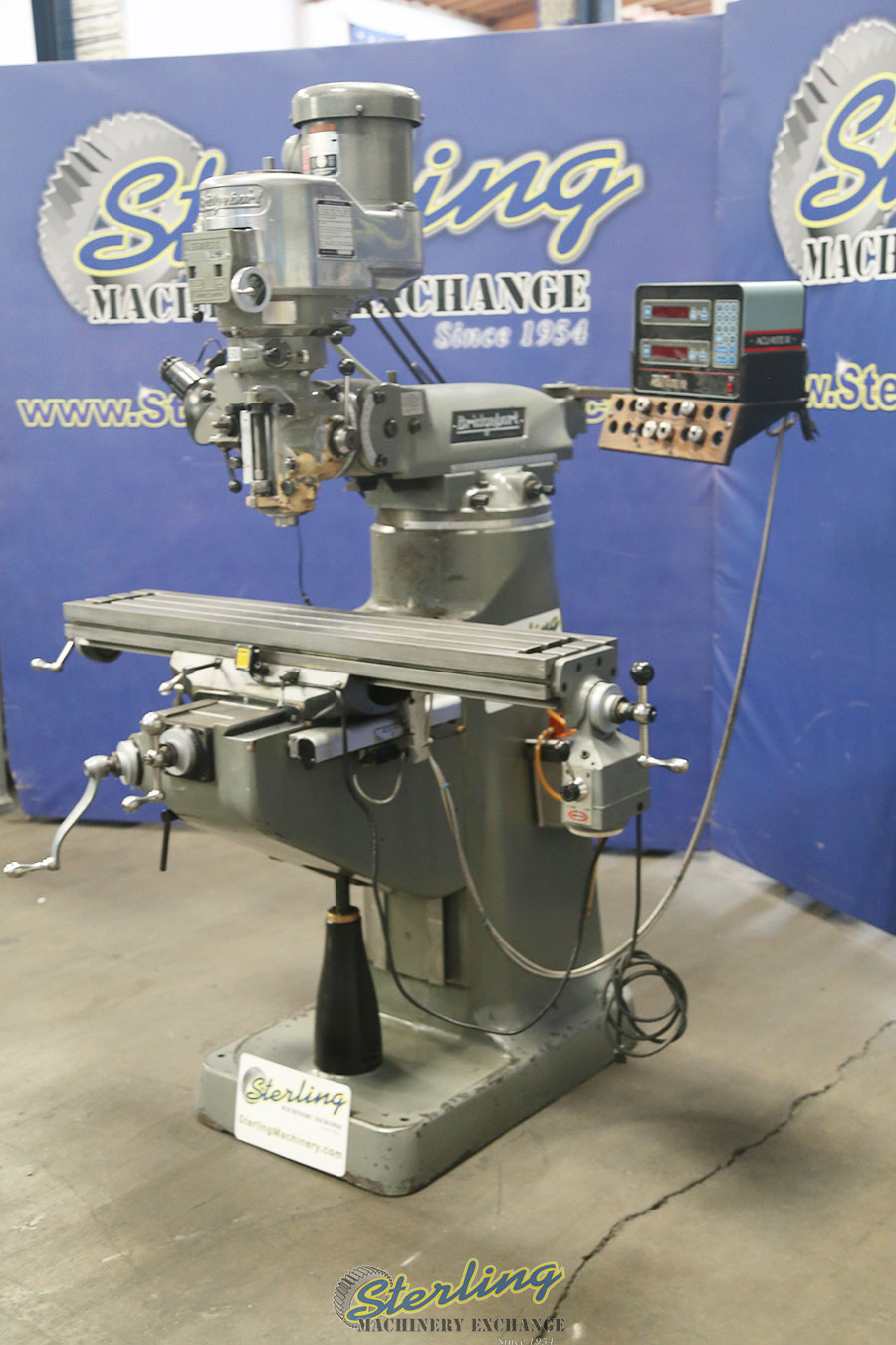 USED BRIDGEPORT VARIABLE SPEED VERTICAL MILLING MACHINE Vertical (Bridgeport Type) Milling