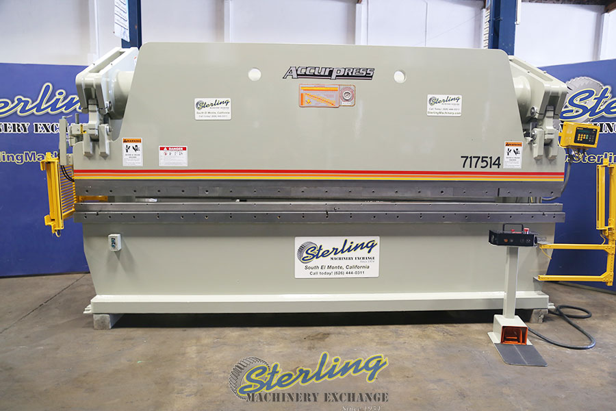 Used Accurpress Hydraulic Press Brake With Light Curtains Hydraulic