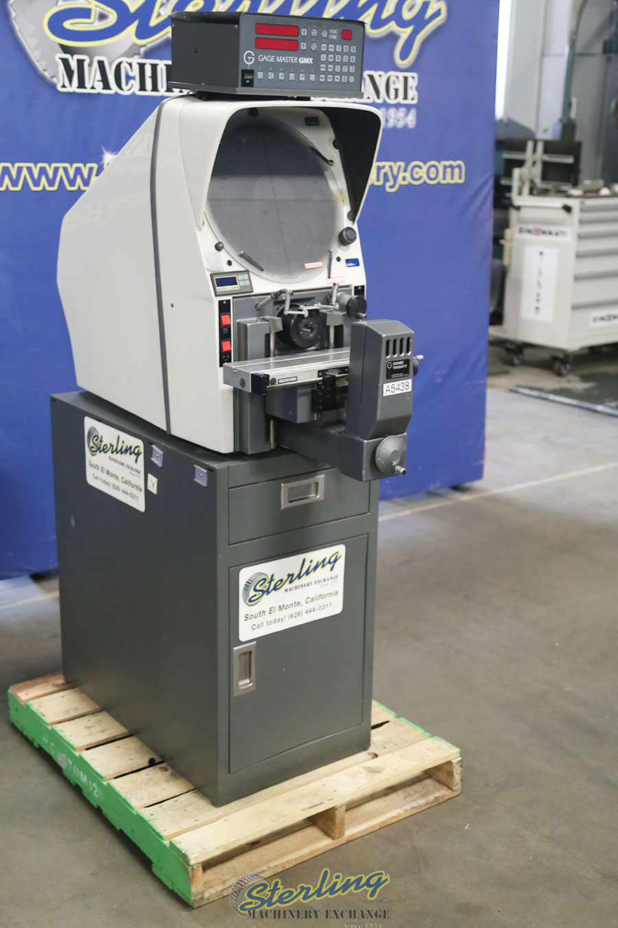 For Sale 14" Used Gage Master Horizontal Optical Comparator, Mdl