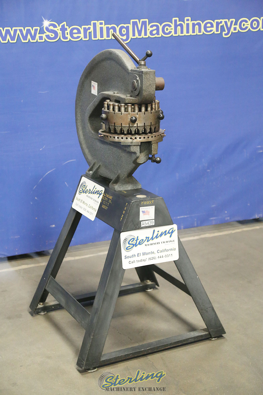 Used Rotex Manual Turret Punch "Fully Tooled" Turret Punches