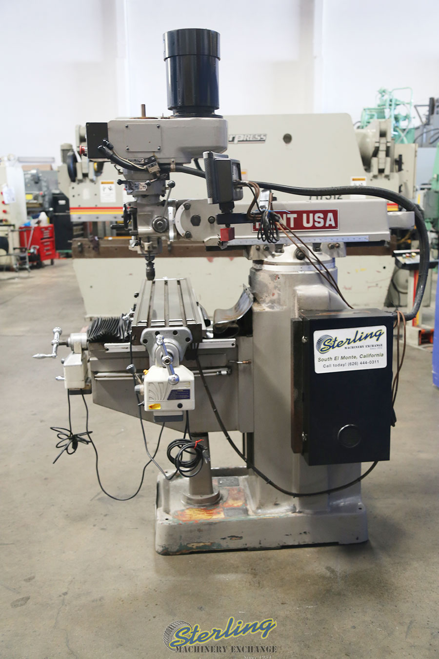 For Sale 10'' x 50'' Used Kent Vertical Milling Machine, Mdl. 3VKF