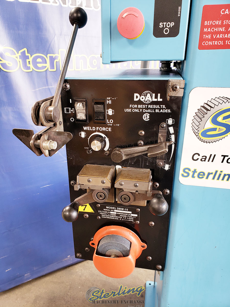 Used DoALL Vertical Contour Bandsaw with Welder - Vertical Bandsaw