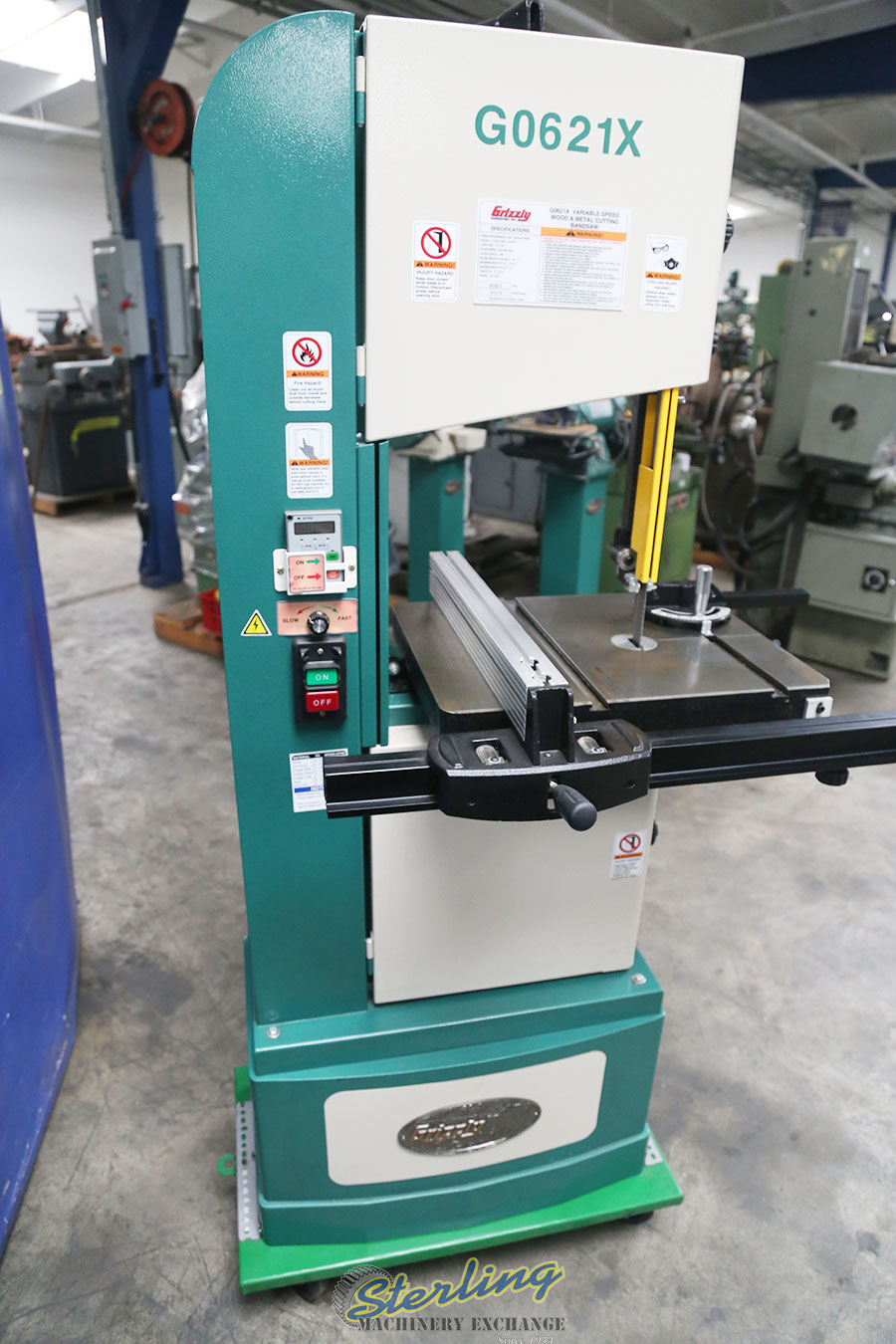 Used Grizzly Wood or Metal Vertical Bandsaw Woodworking Saws