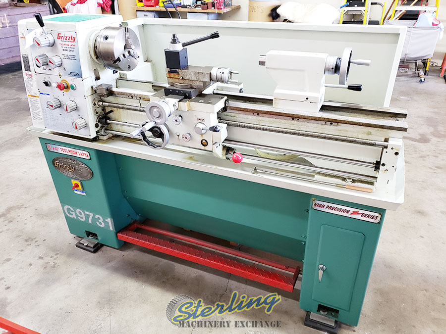 Used Grizzly Tool Room Lathe With Tooling Engine Lathes Sterling Machinery