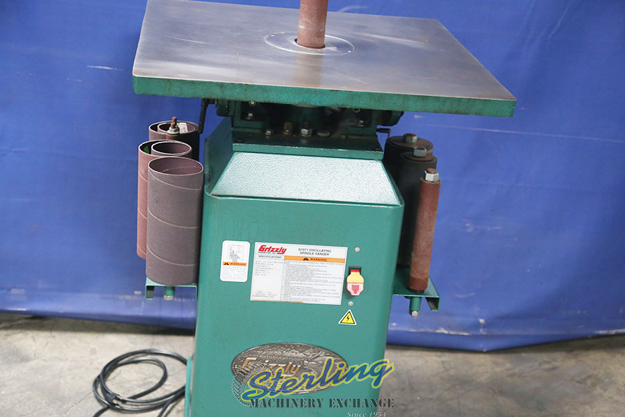 For Sale 1/4" to 4" Used Grizzly Oscillating Spindle Sander, Mdl